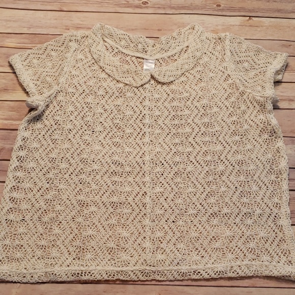 none Tops - Crochet top cover over xl